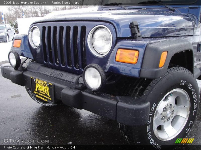 Patriot Blue / Khaki 2003 Jeep Wrangler Sport 4x4