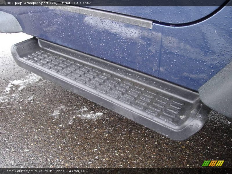 Patriot Blue / Khaki 2003 Jeep Wrangler Sport 4x4