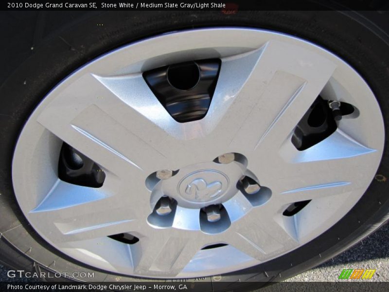 Stone White / Medium Slate Gray/Light Shale 2010 Dodge Grand Caravan SE