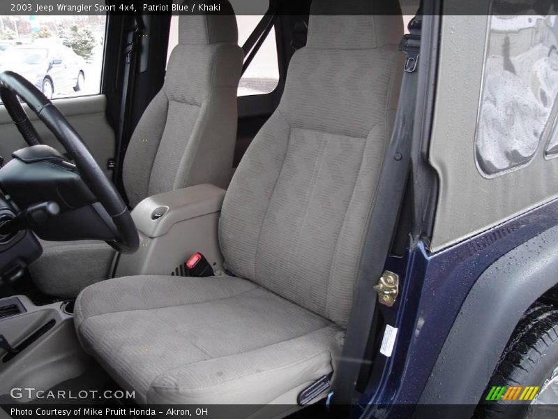 Patriot Blue / Khaki 2003 Jeep Wrangler Sport 4x4