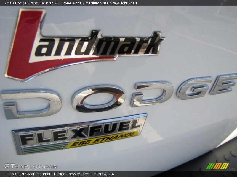 Stone White / Medium Slate Gray/Light Shale 2010 Dodge Grand Caravan SE