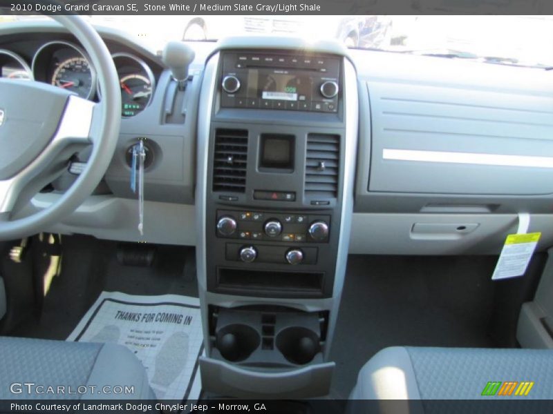 Stone White / Medium Slate Gray/Light Shale 2010 Dodge Grand Caravan SE