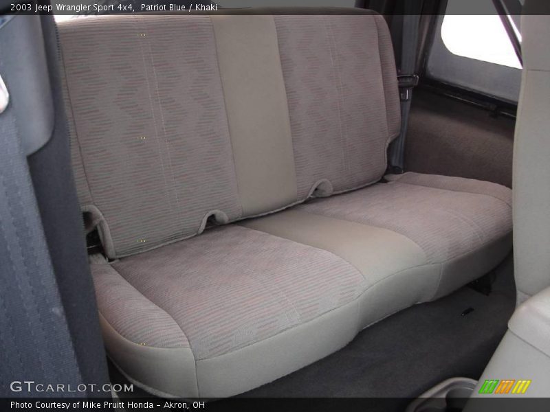 Patriot Blue / Khaki 2003 Jeep Wrangler Sport 4x4