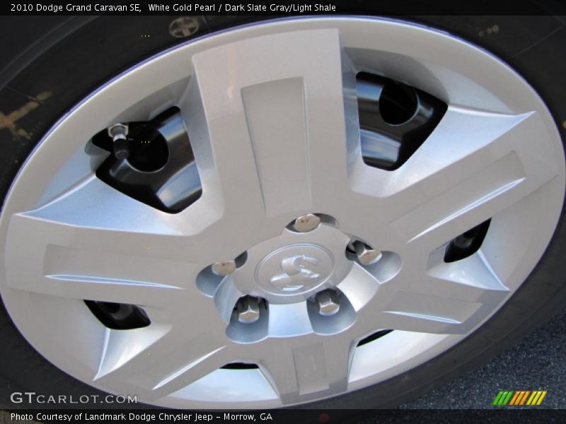 White Gold Pearl / Dark Slate Gray/Light Shale 2010 Dodge Grand Caravan SE
