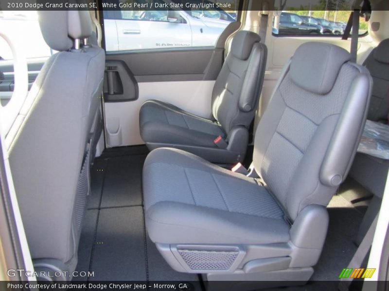 White Gold Pearl / Dark Slate Gray/Light Shale 2010 Dodge Grand Caravan SE