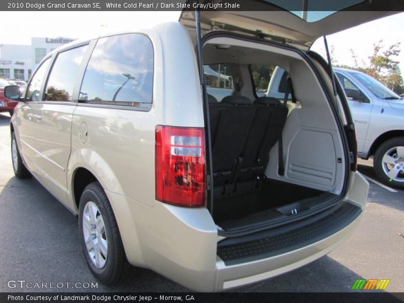 White Gold Pearl / Dark Slate Gray/Light Shale 2010 Dodge Grand Caravan SE