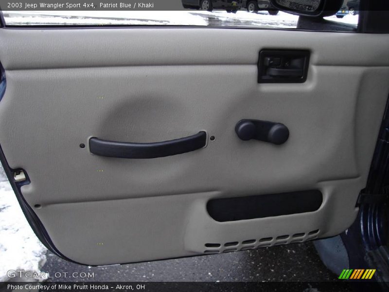 Patriot Blue / Khaki 2003 Jeep Wrangler Sport 4x4