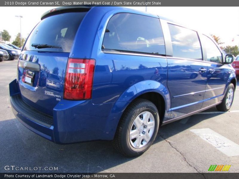 Deep Water Blue Pearl Coat / Dark Slate Gray/Light Shale 2010 Dodge Grand Caravan SE