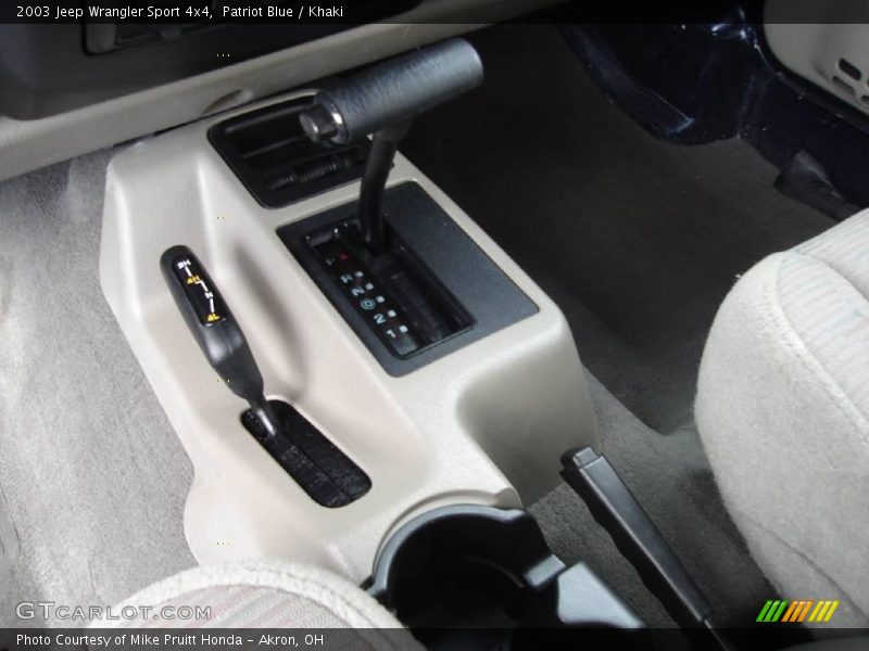 Patriot Blue / Khaki 2003 Jeep Wrangler Sport 4x4