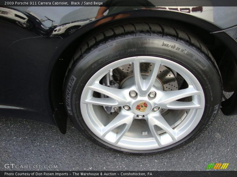 Black / Sand Beige 2009 Porsche 911 Carrera Cabriolet