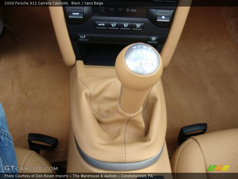 Black / Sand Beige 2009 Porsche 911 Carrera Cabriolet