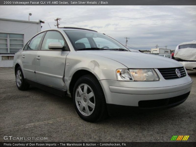 Satin Silver Metallic / Black 2000 Volkswagen Passat GLX V6 AWD Sedan