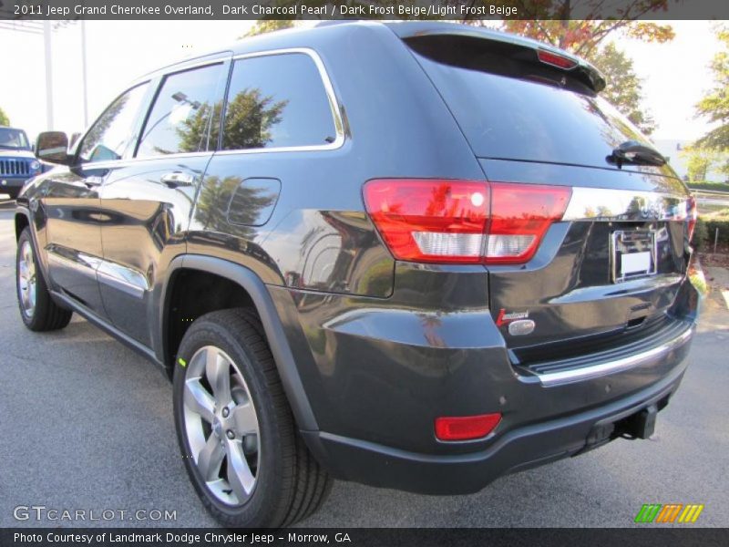 Dark Charcoal Pearl / Dark Frost Beige/Light Frost Beige 2011 Jeep Grand Cherokee Overland