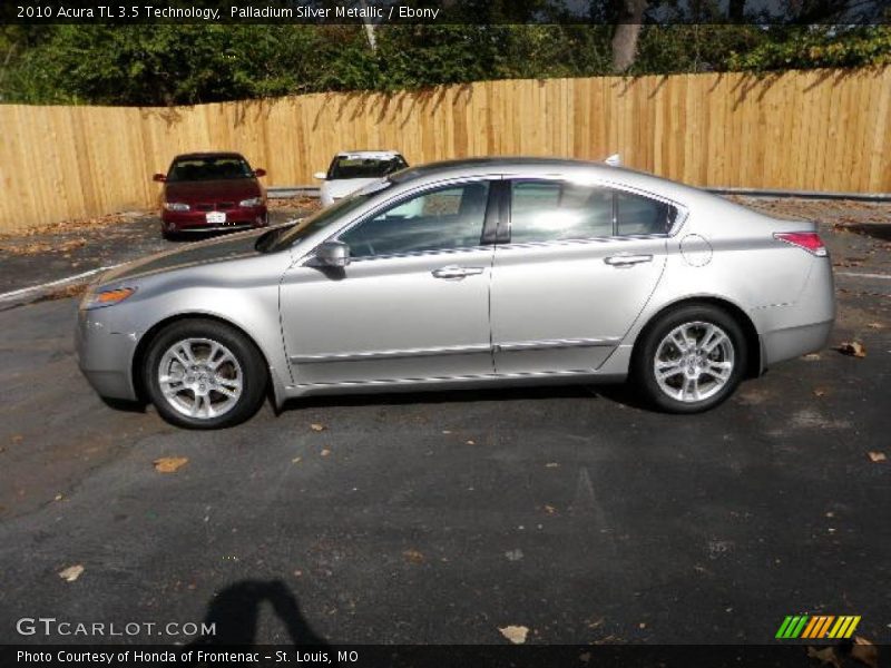 Palladium Silver Metallic / Ebony 2010 Acura TL 3.5 Technology