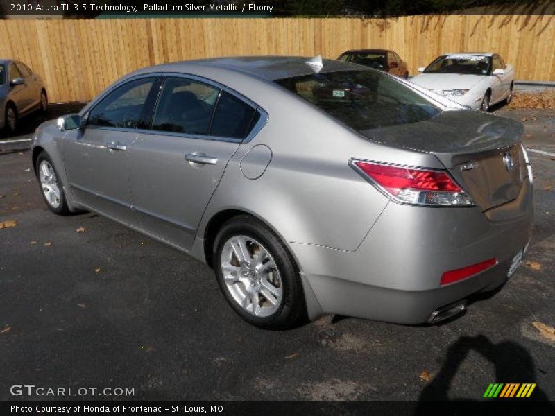 Palladium Silver Metallic / Ebony 2010 Acura TL 3.5 Technology