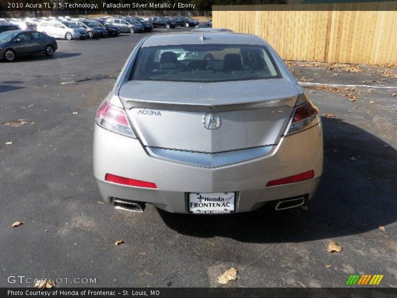 Palladium Silver Metallic / Ebony 2010 Acura TL 3.5 Technology