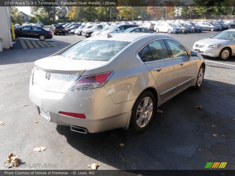 Palladium Silver Metallic / Ebony 2010 Acura TL 3.5 Technology
