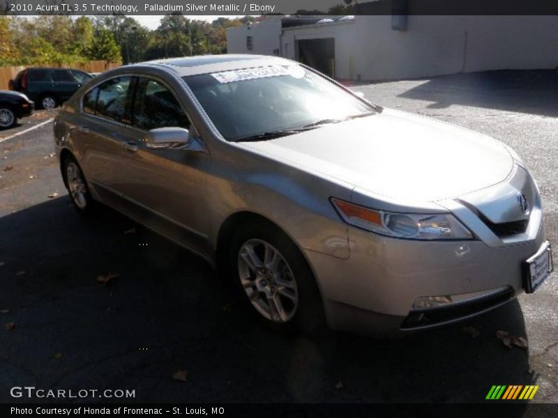 Palladium Silver Metallic / Ebony 2010 Acura TL 3.5 Technology