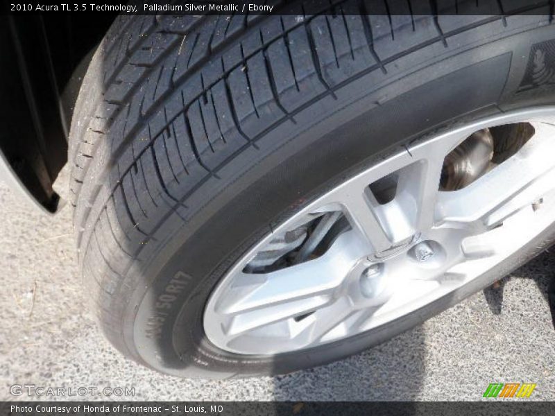 Palladium Silver Metallic / Ebony 2010 Acura TL 3.5 Technology
