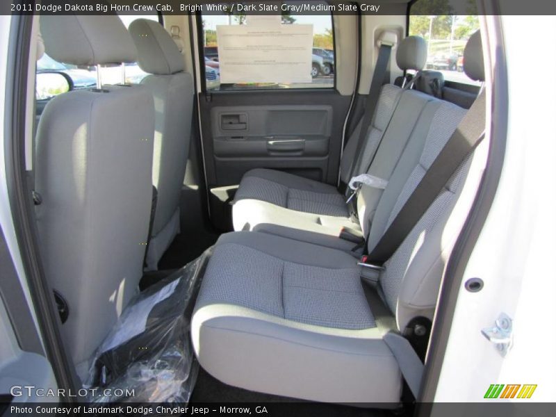 Bright White / Dark Slate Gray/Medium Slate Gray 2011 Dodge Dakota Big Horn Crew Cab