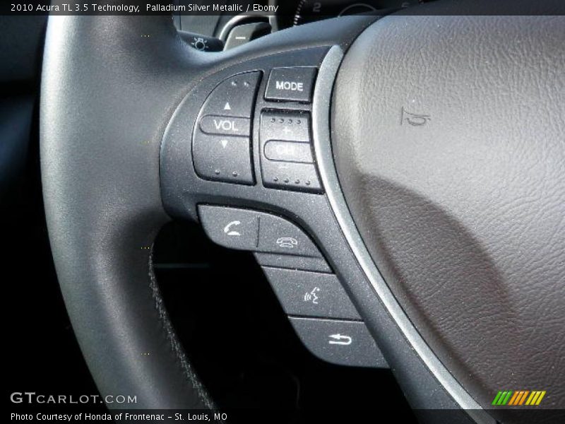 Palladium Silver Metallic / Ebony 2010 Acura TL 3.5 Technology