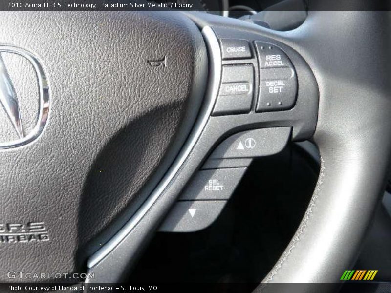 Palladium Silver Metallic / Ebony 2010 Acura TL 3.5 Technology