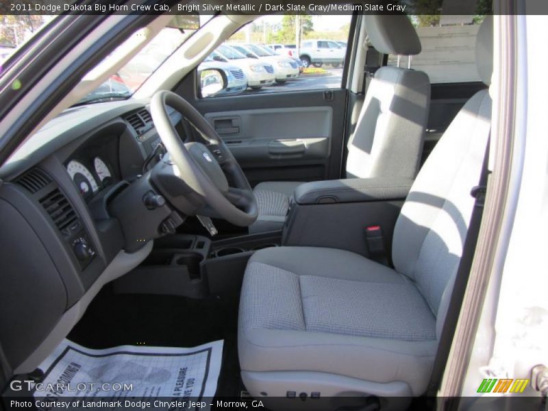  2011 Dakota Big Horn Crew Cab Dark Slate Gray/Medium Slate Gray Interior