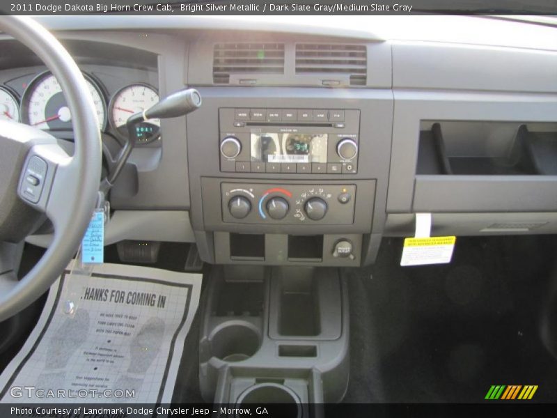Bright Silver Metallic / Dark Slate Gray/Medium Slate Gray 2011 Dodge Dakota Big Horn Crew Cab