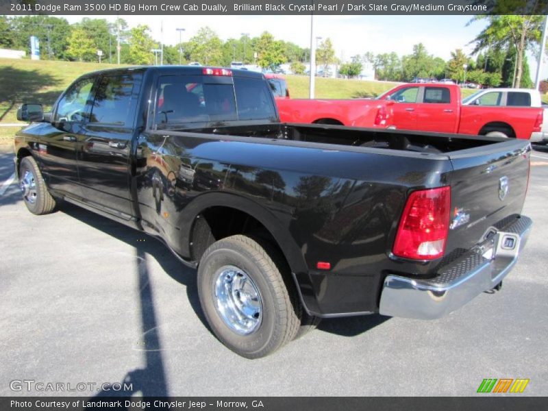 Brilliant Black Crystal Pearl / Dark Slate Gray/Medium Graystone 2011 Dodge Ram 3500 HD Big Horn Crew Cab Dually