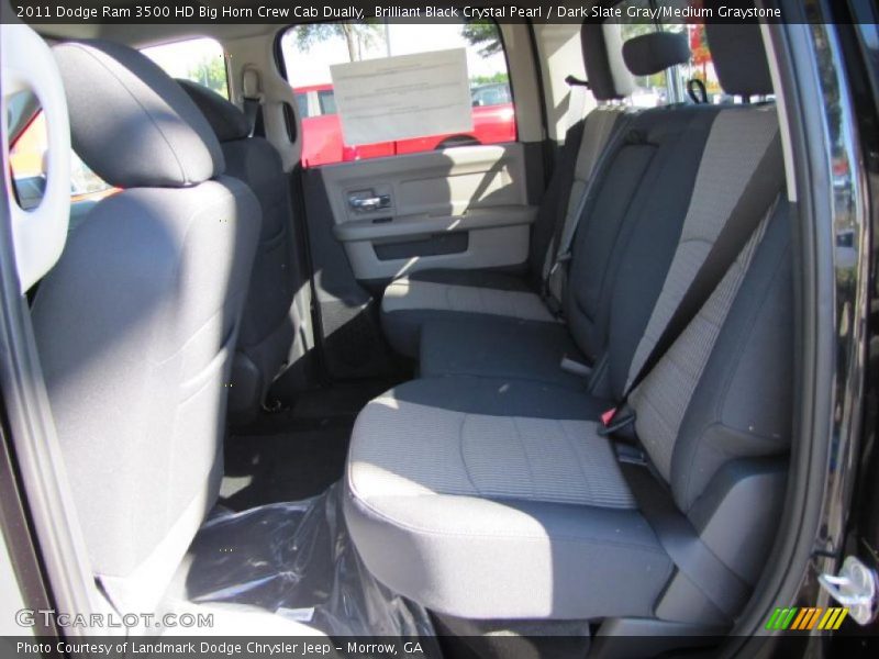 Brilliant Black Crystal Pearl / Dark Slate Gray/Medium Graystone 2011 Dodge Ram 3500 HD Big Horn Crew Cab Dually