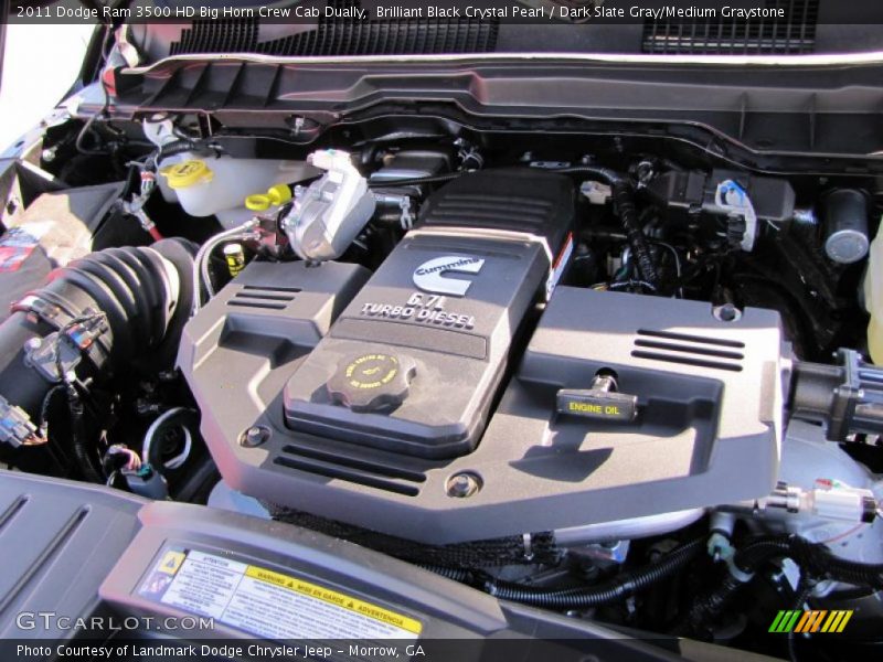  2011 Ram 3500 HD Big Horn Crew Cab Dually Engine - 6.7 Liter OHV 24-Valve Cummins Turbo-Diesel Inline 6 Cylinder