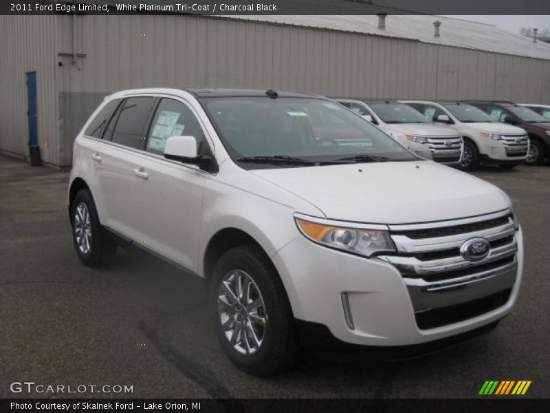 White Platinum Tri-Coat / Charcoal Black 2011 Ford Edge Limited