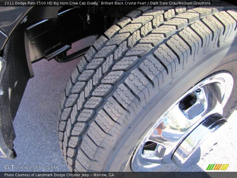 Brilliant Black Crystal Pearl / Dark Slate Gray/Medium Graystone 2011 Dodge Ram 3500 HD Big Horn Crew Cab Dually