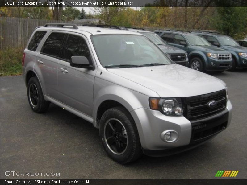 Ingot Silver Metallic / Charcoal Black 2011 Ford Escape XLT Sport 4WD