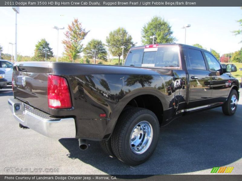 Rugged Brown Pearl / Light Pebble Beige/Bark Brown 2011 Dodge Ram 3500 HD Big Horn Crew Cab Dually