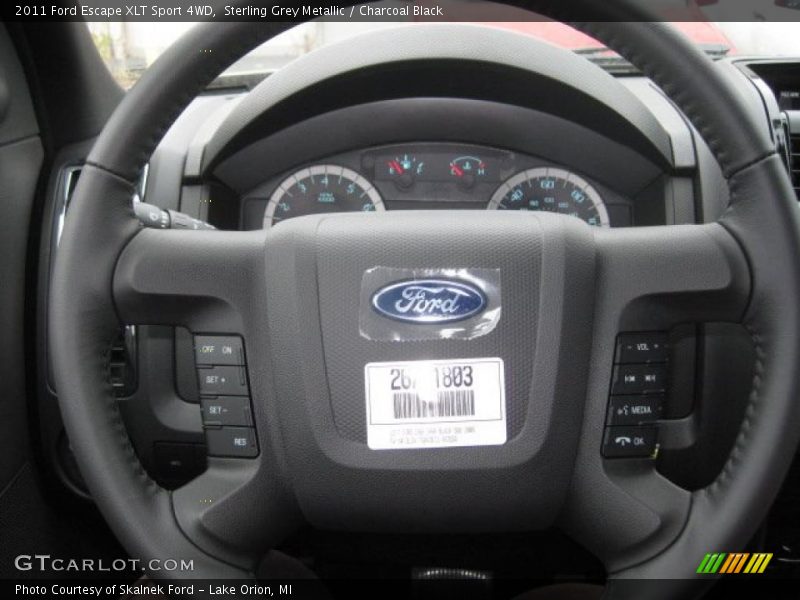 Sterling Grey Metallic / Charcoal Black 2011 Ford Escape XLT Sport 4WD