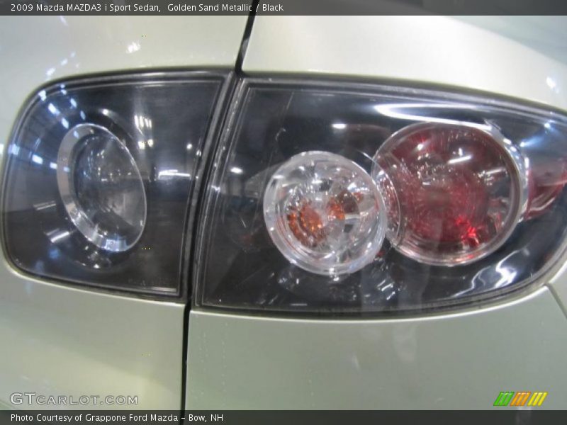 Golden Sand Metallic / Black 2009 Mazda MAZDA3 i Sport Sedan