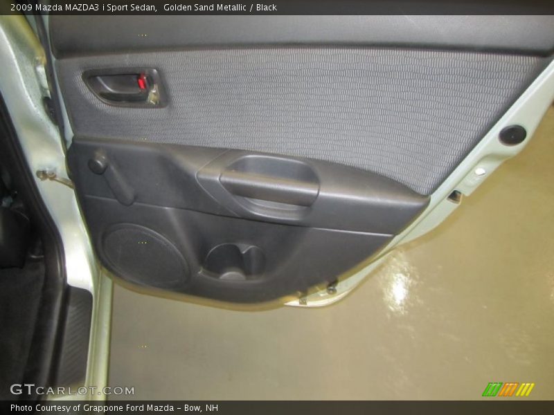 Golden Sand Metallic / Black 2009 Mazda MAZDA3 i Sport Sedan
