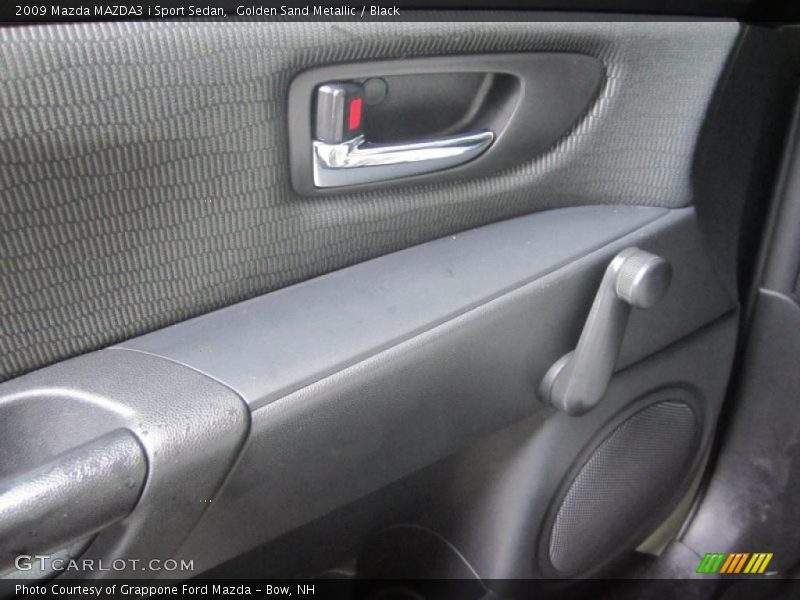 Golden Sand Metallic / Black 2009 Mazda MAZDA3 i Sport Sedan