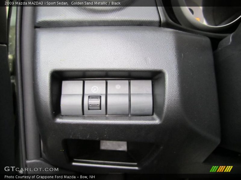 Golden Sand Metallic / Black 2009 Mazda MAZDA3 i Sport Sedan