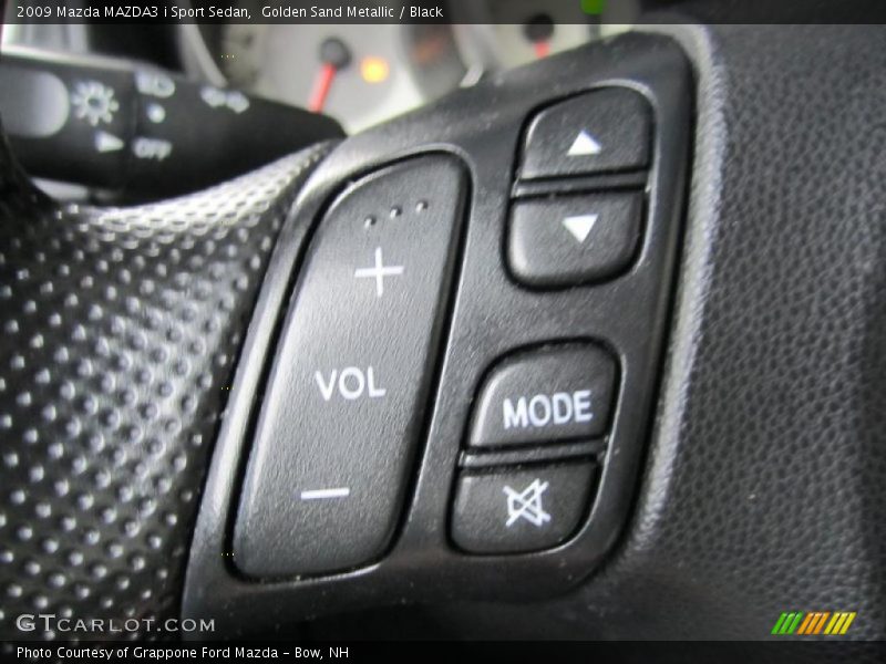 Golden Sand Metallic / Black 2009 Mazda MAZDA3 i Sport Sedan