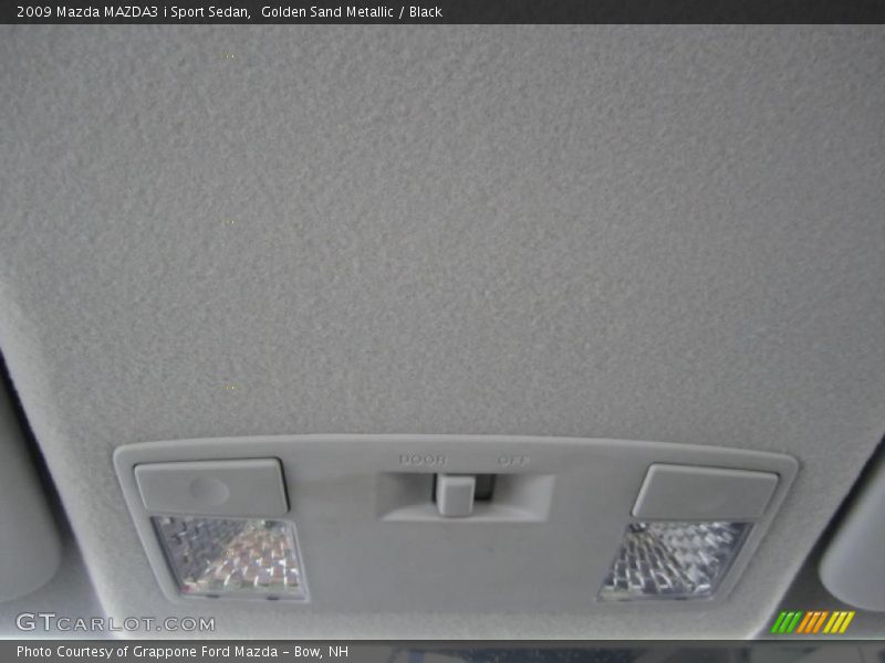 Golden Sand Metallic / Black 2009 Mazda MAZDA3 i Sport Sedan