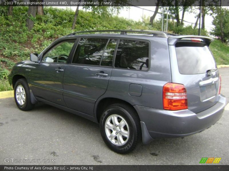 Bluestone Metallic / Ivory 2003 Toyota Highlander Limited 4WD