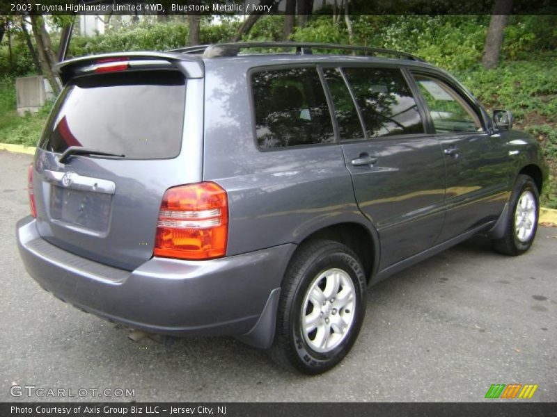Bluestone Metallic / Ivory 2003 Toyota Highlander Limited 4WD