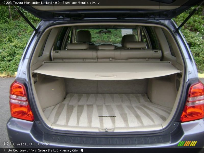 Bluestone Metallic / Ivory 2003 Toyota Highlander Limited 4WD