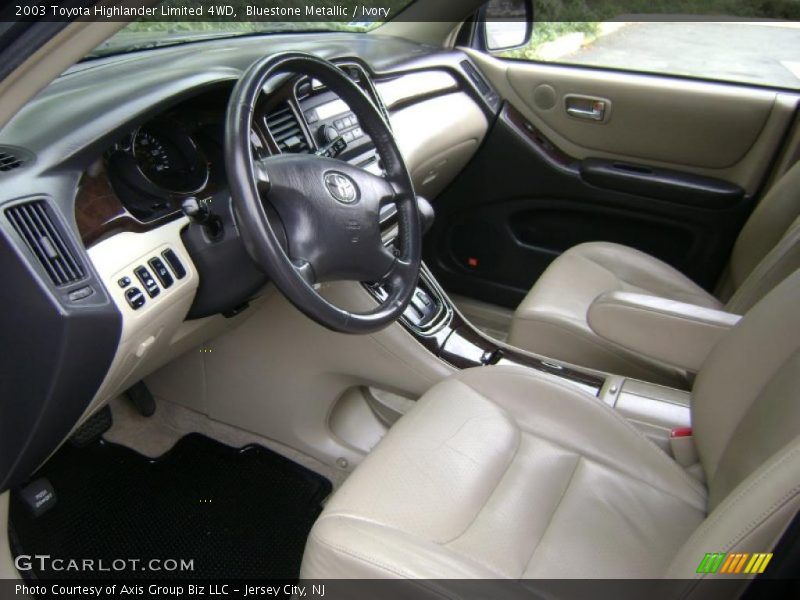Bluestone Metallic / Ivory 2003 Toyota Highlander Limited 4WD