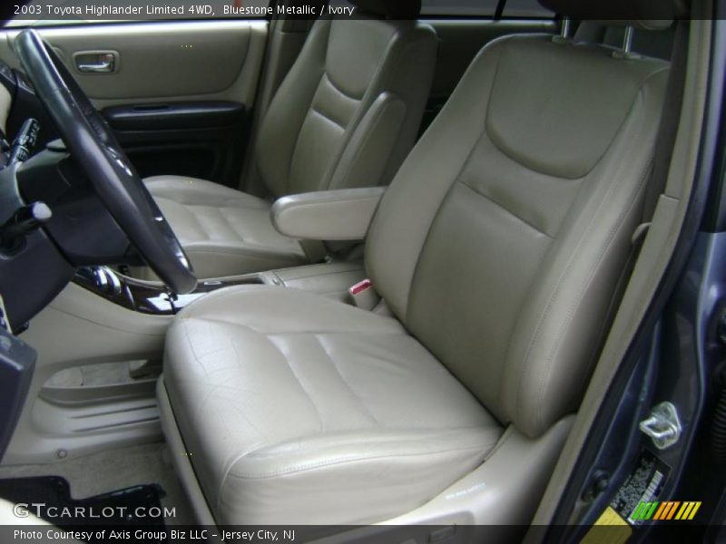 Bluestone Metallic / Ivory 2003 Toyota Highlander Limited 4WD