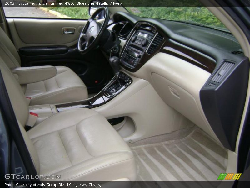 Bluestone Metallic / Ivory 2003 Toyota Highlander Limited 4WD