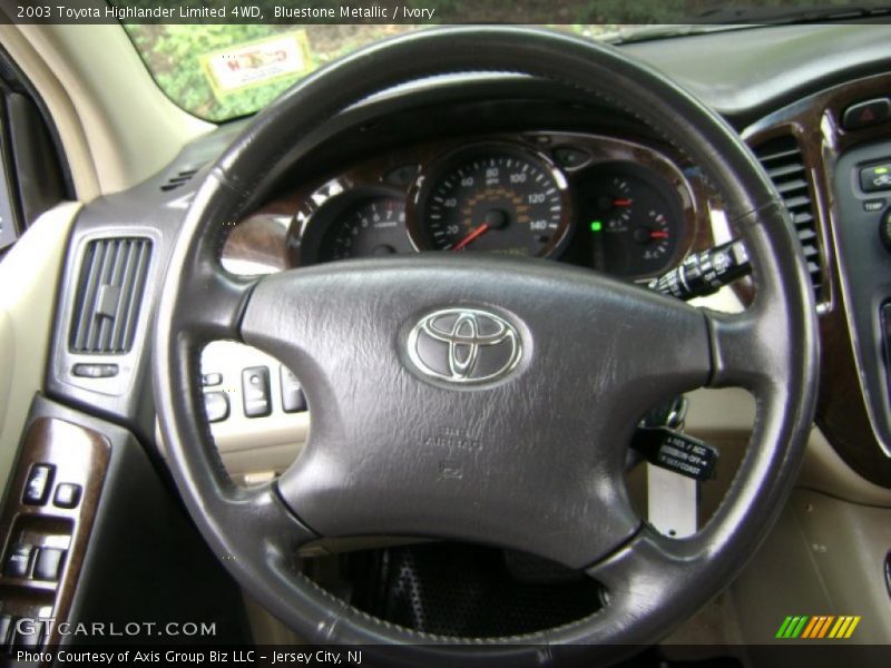 Bluestone Metallic / Ivory 2003 Toyota Highlander Limited 4WD