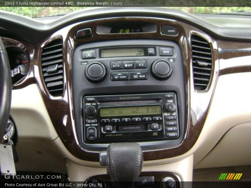 Bluestone Metallic / Ivory 2003 Toyota Highlander Limited 4WD